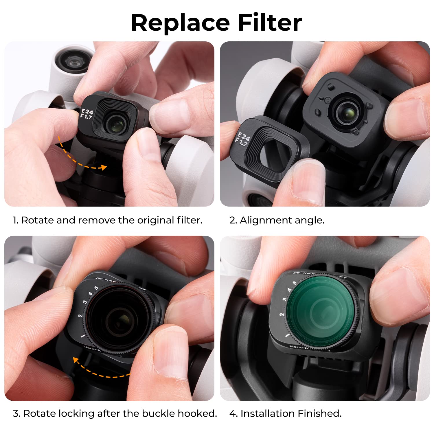 Foto 7 pulgar | Filtro Nd K&f Concept Mini 3 Pro Variable Nd2-32 (1-5 Pasos) - Venta Internacional.