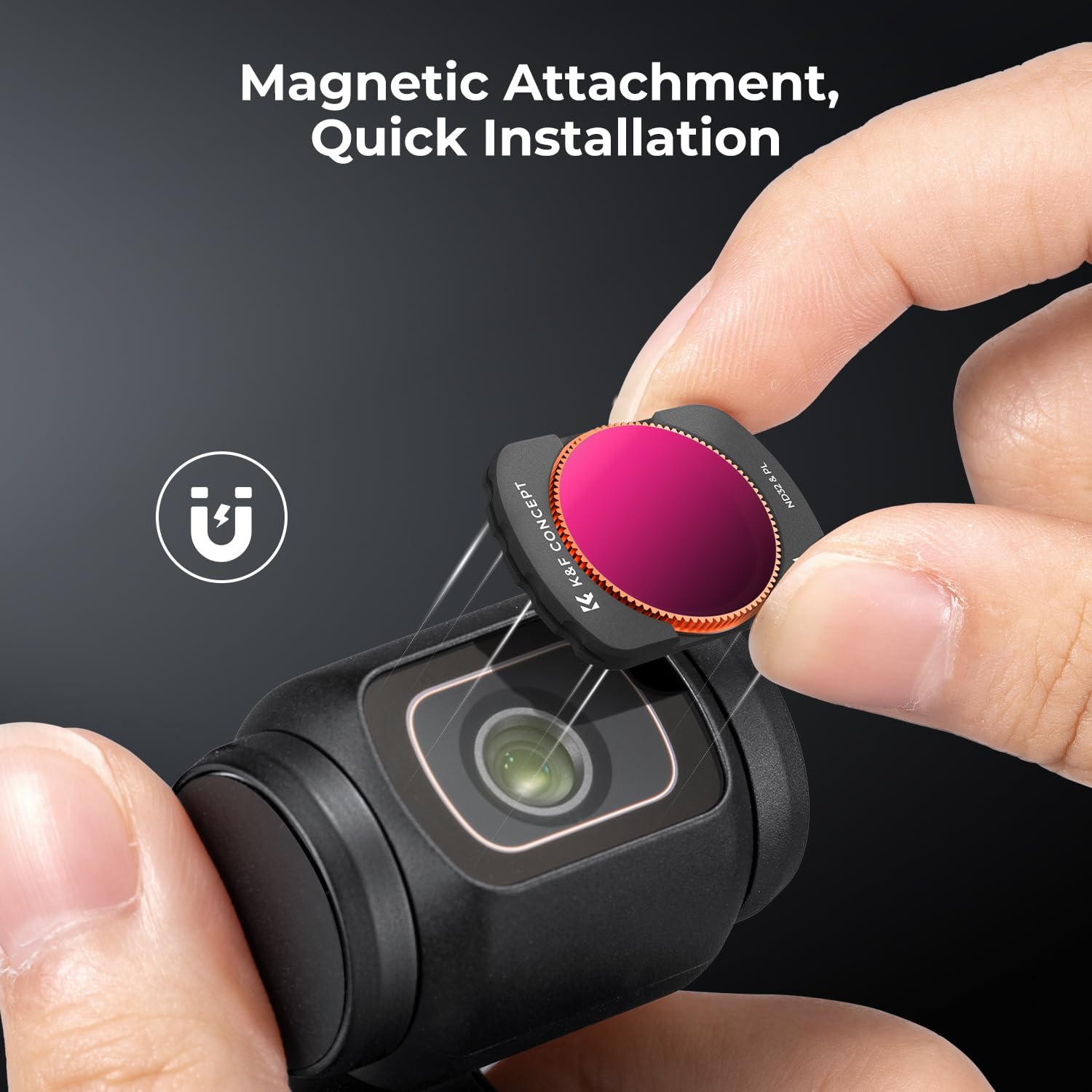 Foto 4 pulgar | Set De Filtros K&f Concept Magnetic Nd Polarizados Para Dji Osmo Pocket 3 - Venta Internacional.