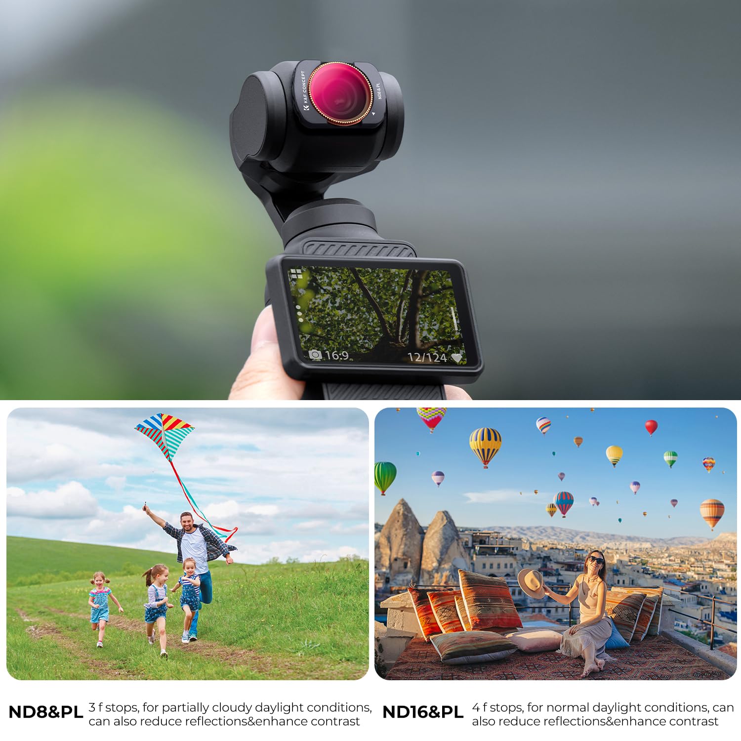 Foto 6 pulgar | Set De Filtros K&f Concept Magnetic Nd Polarizados Para Dji Osmo Pocket 3 - Venta Internacional.
