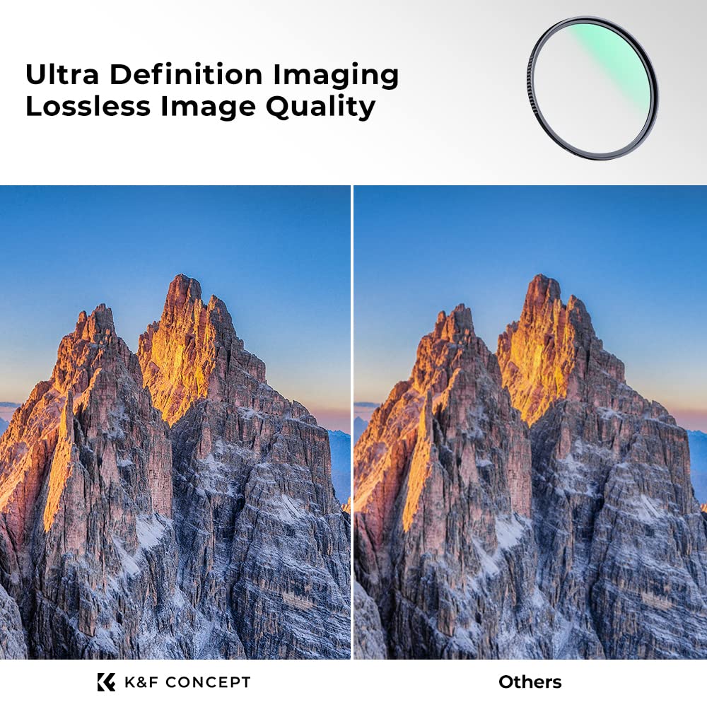 Foto 4 | Filtro De Protección Uv K&f Concept 62 Mm Para Lente De Cámara - Venta Internacional.