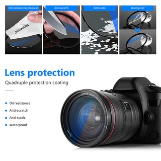 Foto 4 | Filtro De Protección Uv Neewer 67mm Mrc Para Lente De Cámara - Venta Internacional.