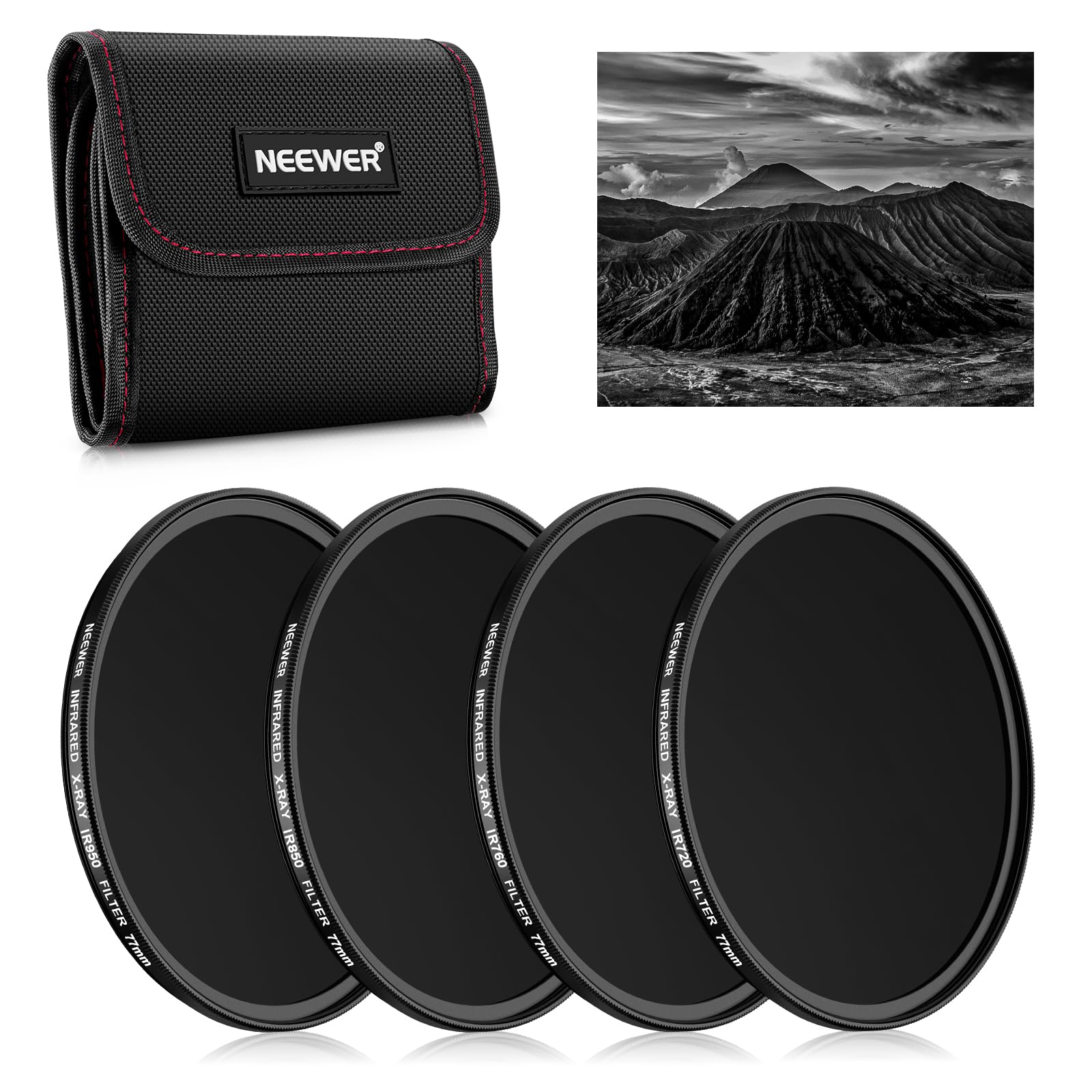 Foto 1 | Juego De Filtros Infrarrojos Neewer 77mm Ir720/ir760/ir850/ir950 - Venta Internacional.