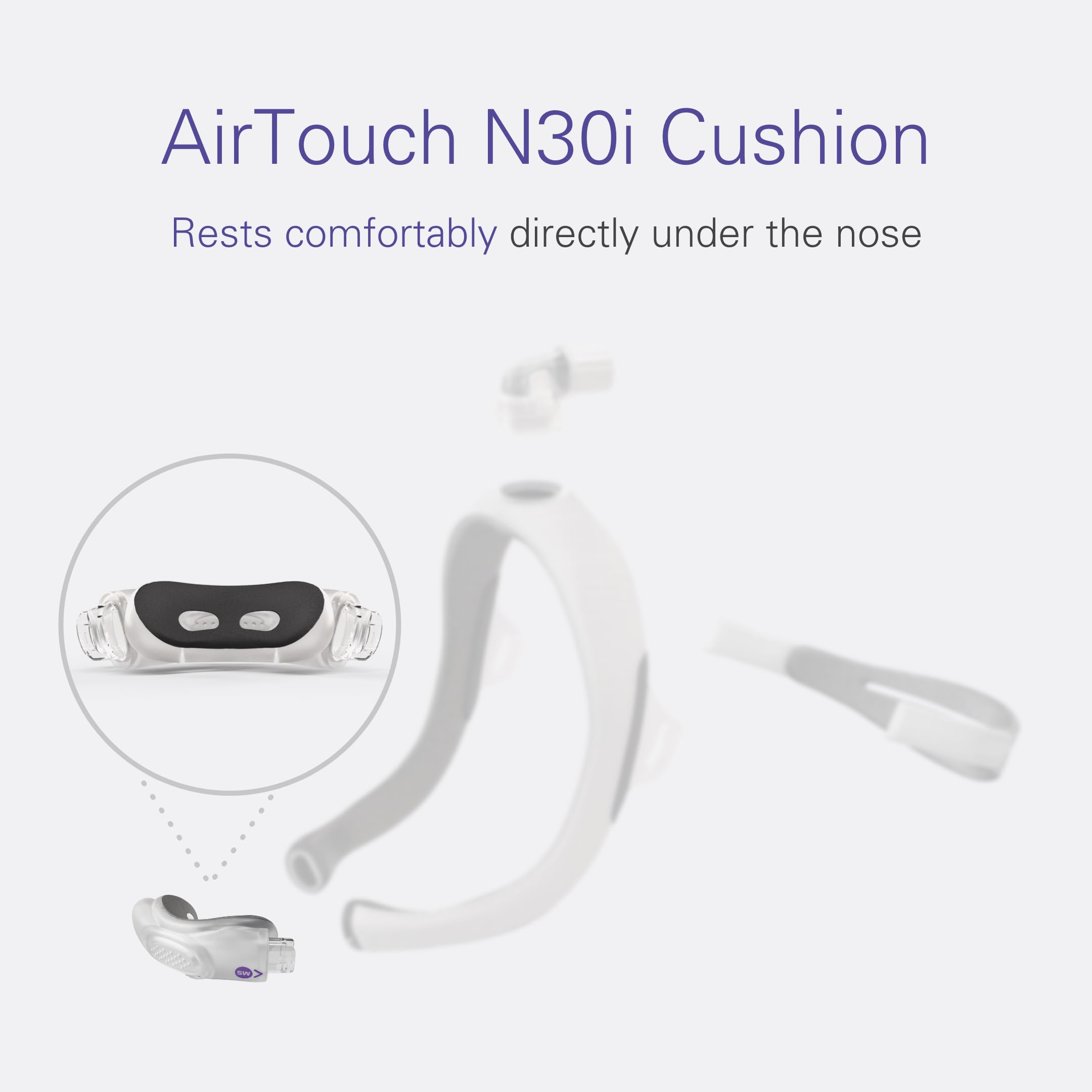 Foto 3 | Almohadilla Nasal Resmed Airtouch N30i Pequeña y Ancha Comfisoft - Venta Internacional