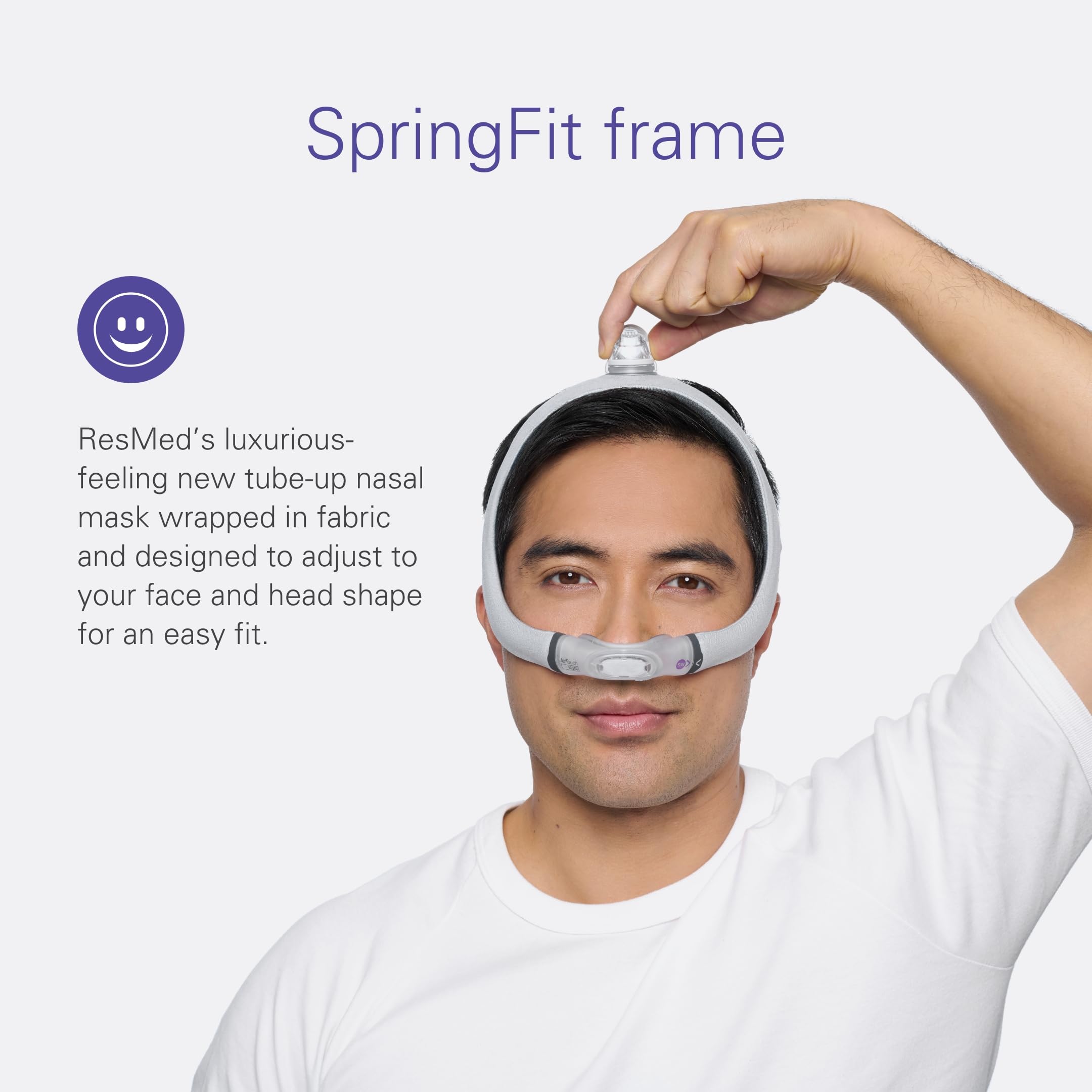 Foto 5 pulgar | Máscara Nasal Resmed Airtouch N30i Frame System, Tamaño Estándar - Venta Internacional.