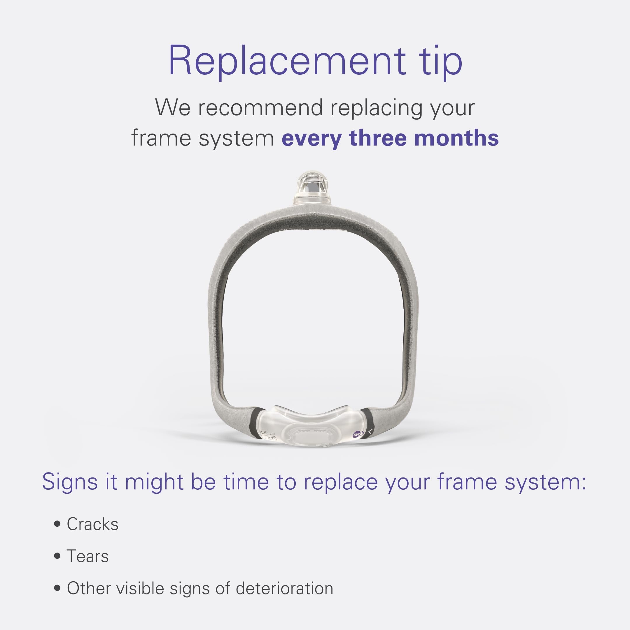 Foto 6 | Máscara Nasal Resmed Airtouch N30i Frame System, Tamaño Estándar - Venta Internacional.