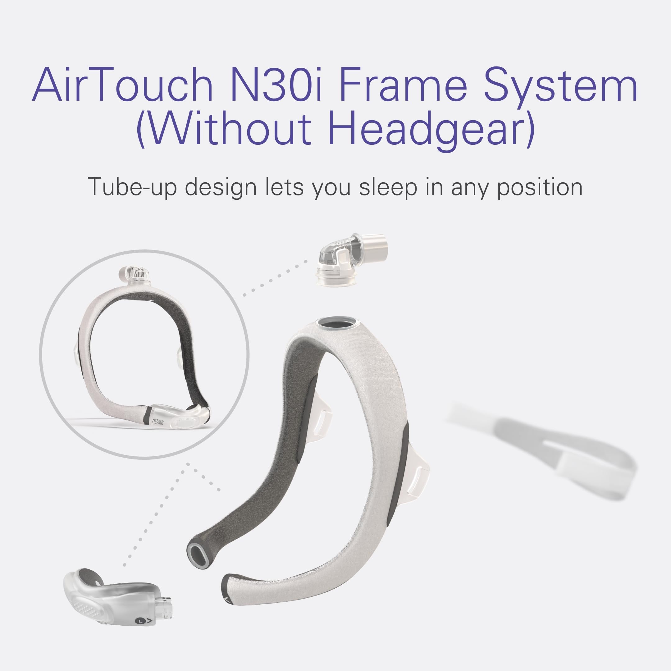 Foto 4 pulgar | Máscara Nasal Resmed Airtouch N30i Frame System Estándar/grande - Venta Internacional.