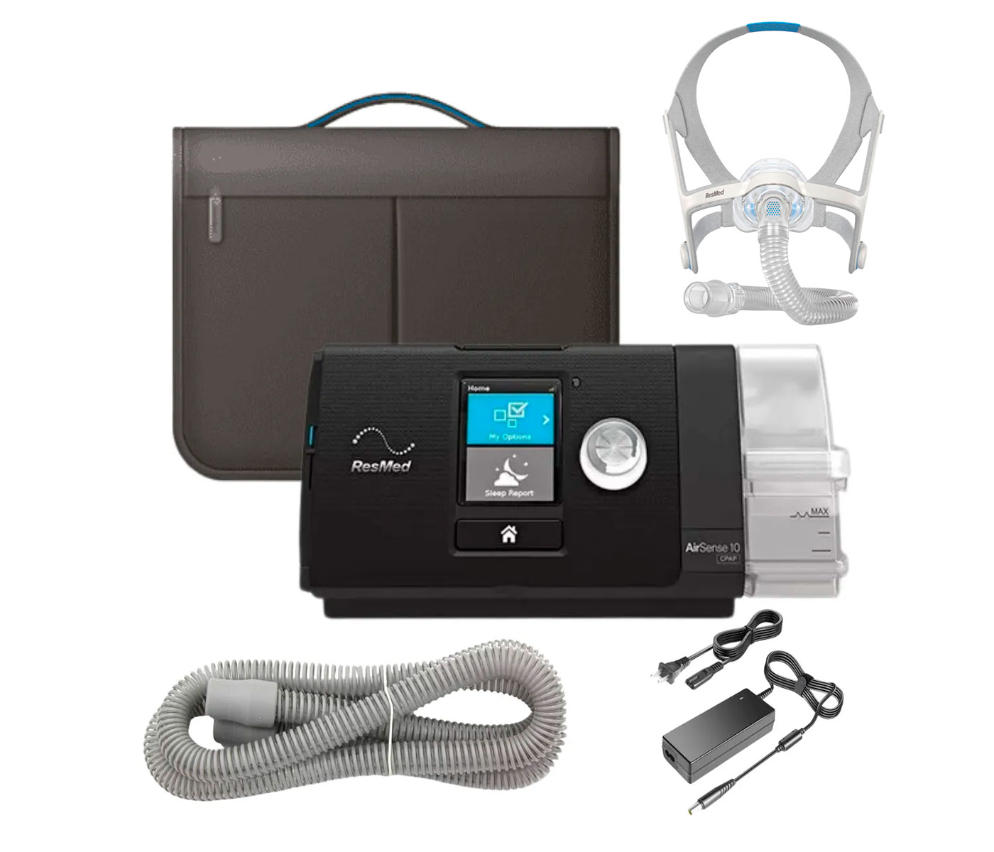 Foto 2 pulgar | Cpap Resmed Auto Con Humidificador Airsense 10 Autoset + Mascarilla Resmed Airfit N20 | Ajuste Automático Para A