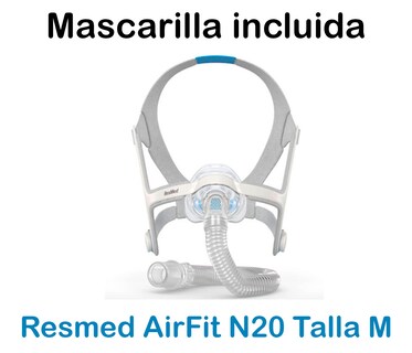 Foto 2 | Bipap Auto Con Humidificador Aircurve 10 Vauto Resmed - Paquete Completo Con Mascarilla Resmed N20 Compacto Portátil