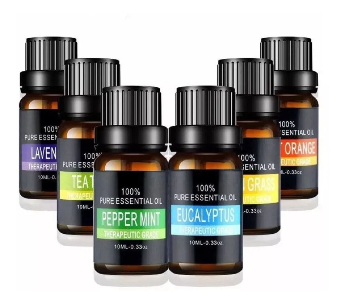 Kit de 6 Aceites Esenciales para Aromaterapia Malubero Malu593 Multicolor