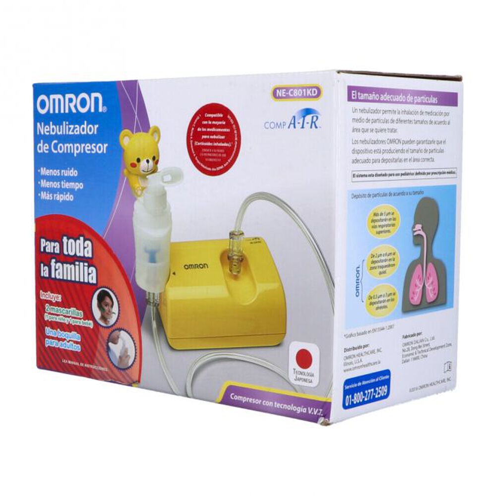 Foto 2 | Nebulizador Infantil de Compresor Omron color Amarillo