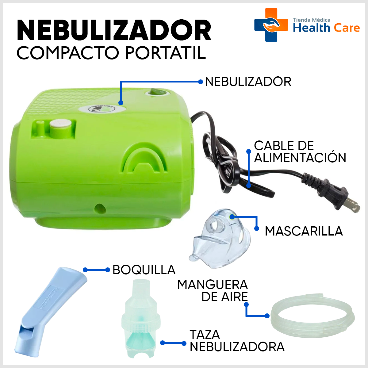 Foto 4 pulgar | Nebulizador Medimetrics para Adulto y Niños