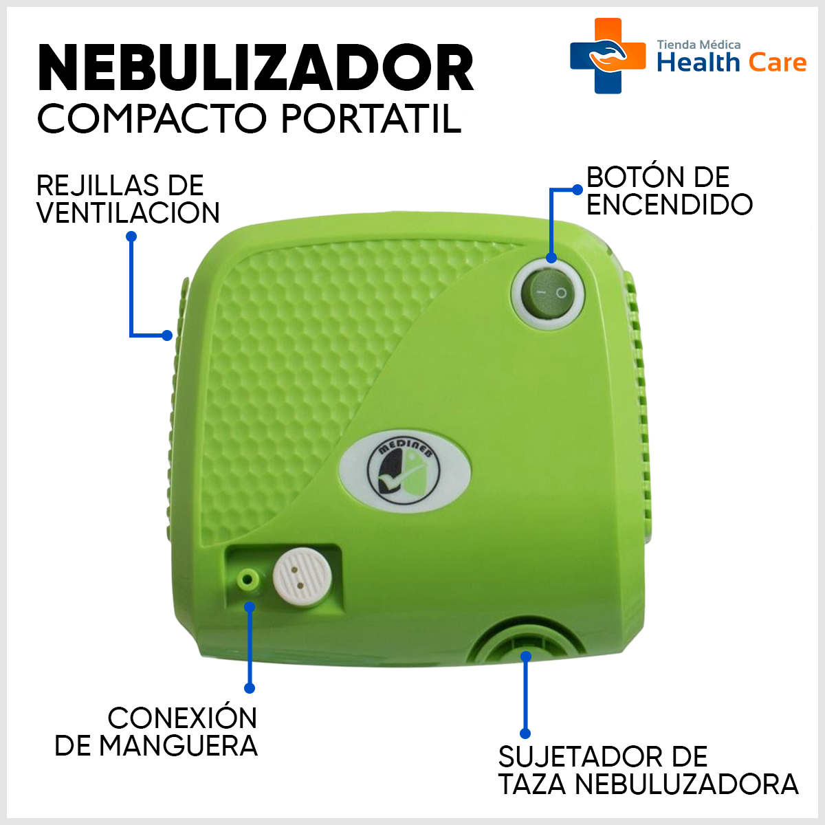 Foto 4 | Nebulizador Medimetrics para Adulto y Niños