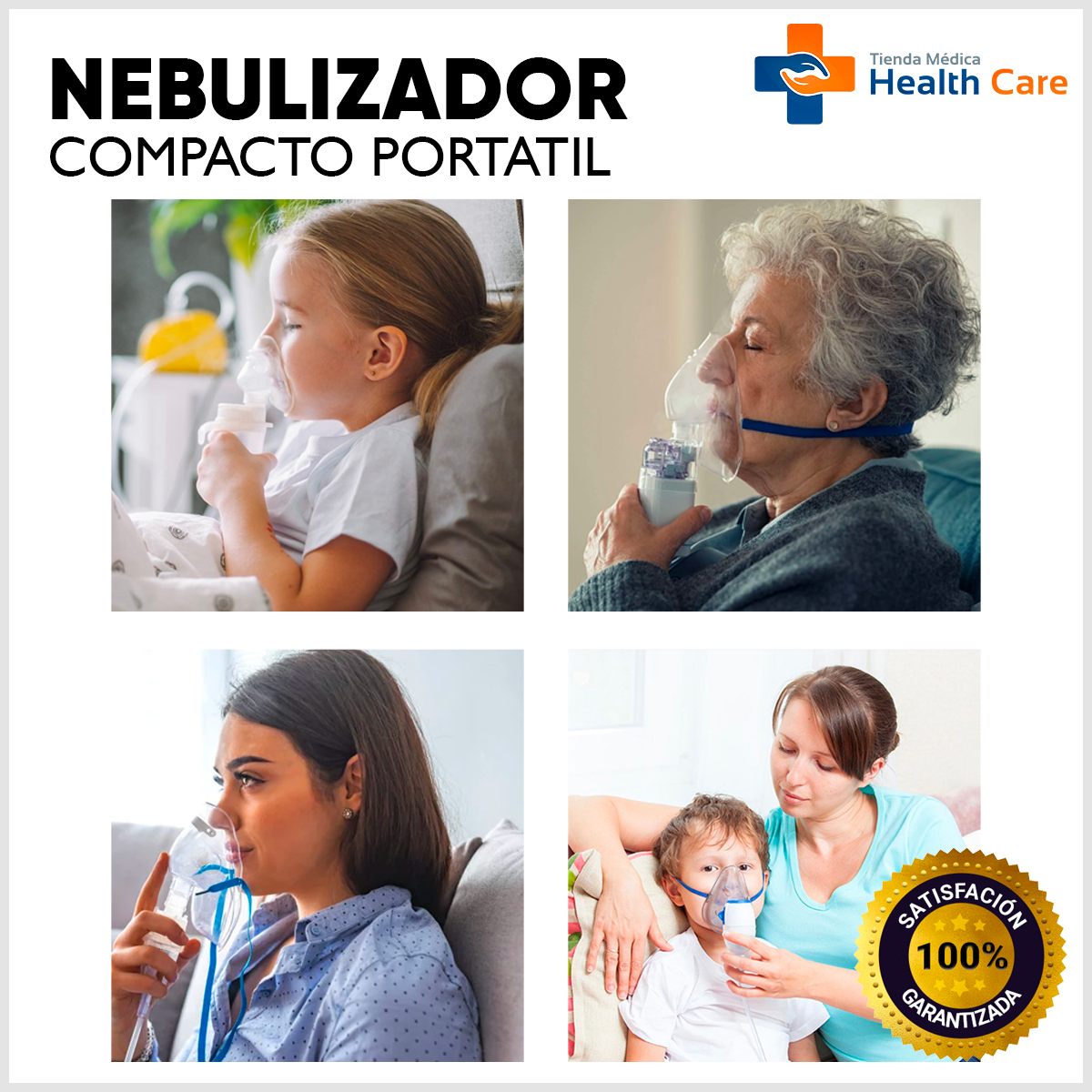 Foto 9 pulgar | Nebulizador Medimetrics para Adulto y Niños