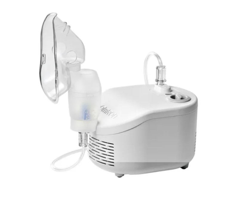 Nebulizador de Compresor con Ducha Nasal Omron Ne-c101n Blanco