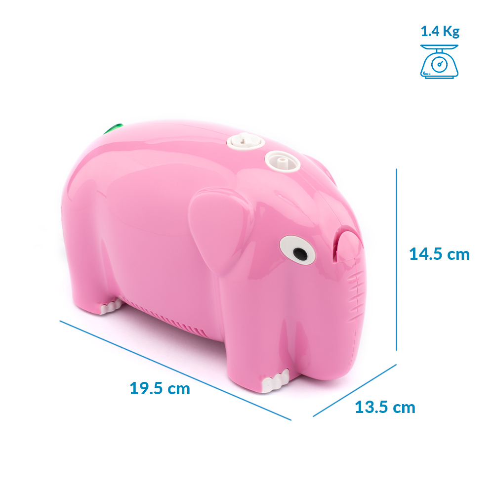 Foto 4 | Nebulizador Wellpro Pediátrico Elefante Rosa