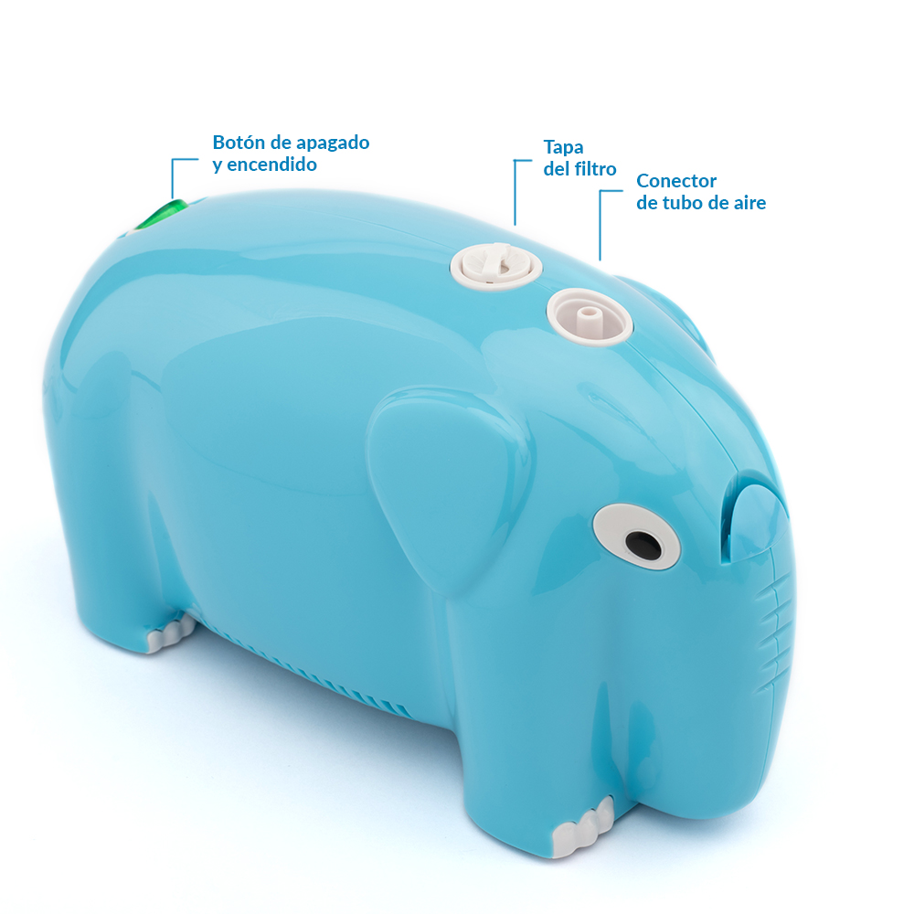 Foto 3 | Nebulizador Wellpro Pediátrico Elefante Celeste