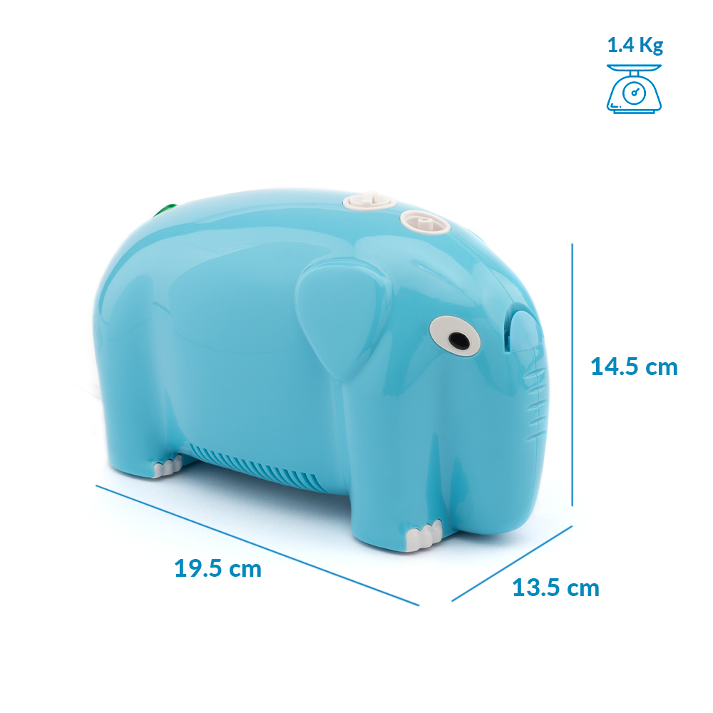 Foto 5 | Nebulizador Wellpro Pediátrico Elefante Celeste