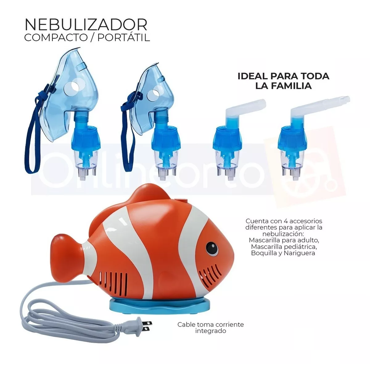 Foto 4 pulgar | Nebulizador Eo Safe Imports de Pez