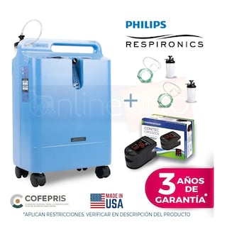 Foto 2 | Concentrador de Oxígeno 5 l Philips Respironics + Oxímetro