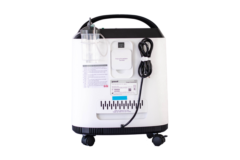 Foto 4 pulgar | Concentrador De Oxígeno Yuwell 5 Litros | Incluye Vaso Humidificador, Cánula Nasal Y Filtros