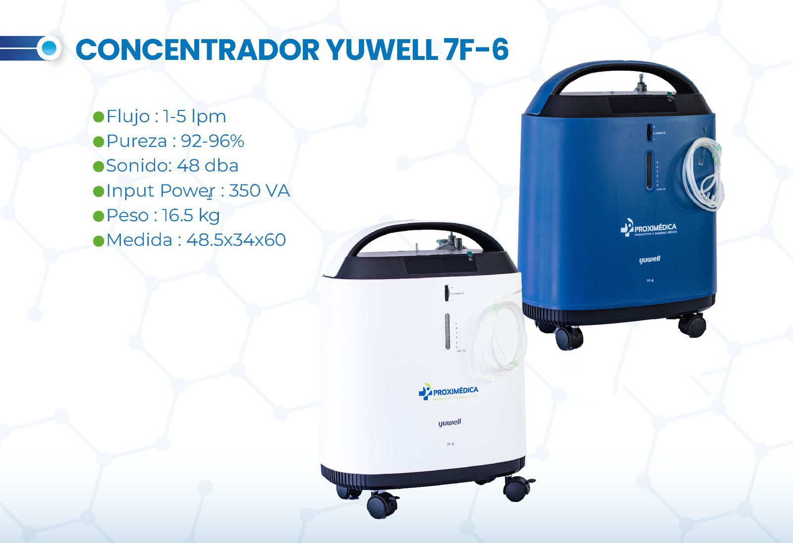 Foto 6 pulgar | Concentrador De Oxígeno Yuwell 5 Litros | Incluye Vaso Humidificador, Cánula Nasal Y Filtros