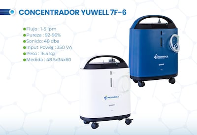 Foto 5 | Concentrador De Oxígeno Yuwell 5 Litros | Incluye Vaso Humidificador, Cánula Nasal Y Filtros