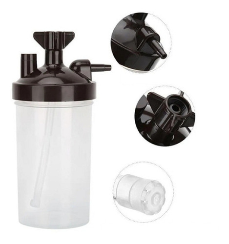 Vaso Humidificador Borboteador Concentrador  -tanque Oxigeno