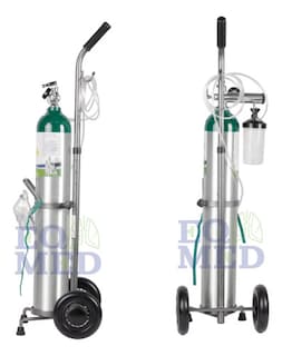 Foto 3 | Tanque De Oxigeno 680 Litros Con Carrito-regulador Vacio