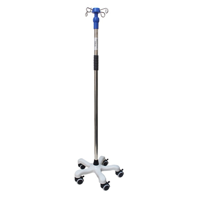 Foto 1 | Porta Sueros 5 Ruedas Con Base Acero Inoxidable Medimetrics
