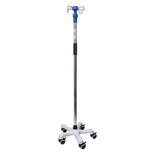 Foto 1 | Porta Sueros 5 Ruedas Con Base Acero Inoxidable Medimetrics