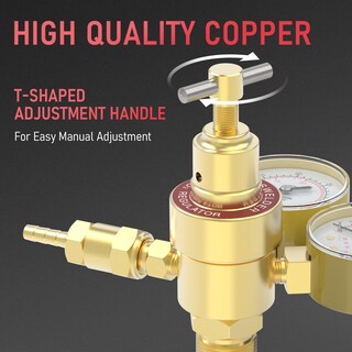 Foto 3 | Regulador De Soldadura A Gas Yeswelder Argon Co2 Con Manguera De 2,5 M - Venta Internacional.