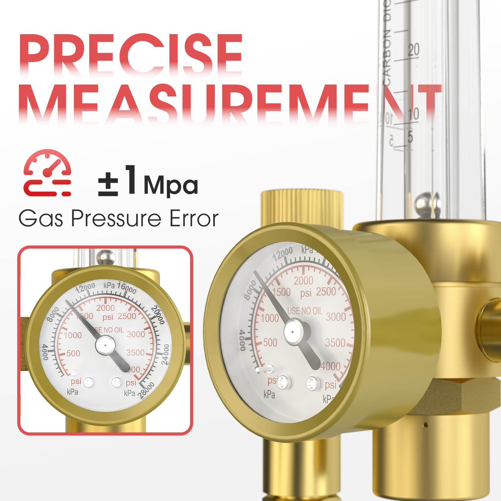 Foto 3 pulgar | Regulador De Gas Yeswelder Co2 Argon Con Manguera De 2,4 M Para Soldadora Mig Tig - Venta Internacional.