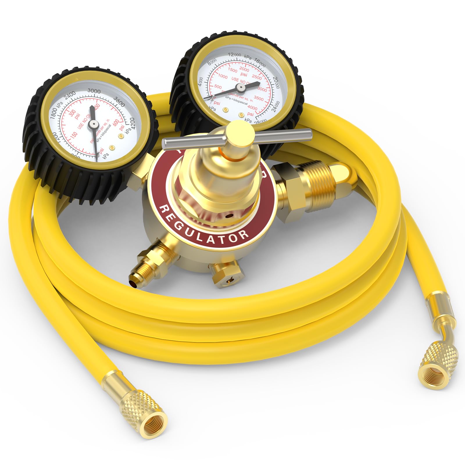 Regulador De Nitrógeno Yeswelder 0-600 Psi Con Manguera 0-4000 Psi - Venta Internacional.
