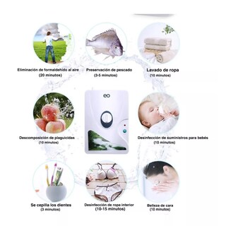 Foto 2 | Language Generador Ozono Purificador Esteriliza Ozonizador Agua/aire Eo Safe Imports Esi-11692-1 Blanco