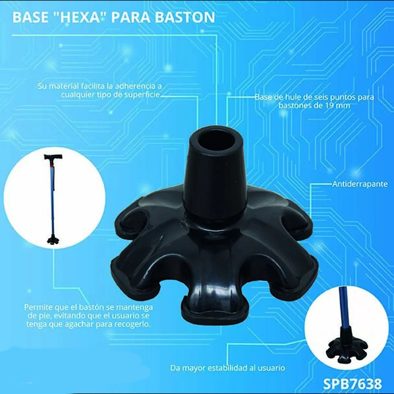 Foto 3 pulgar | Base Para Baston Hexa Spb7638 Antiderrapante  Speedy