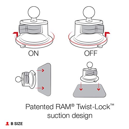 Foto 4 pulgar | Base Con Ventosa Ram Mounts Twist-lock Composite - Venta Internacional.