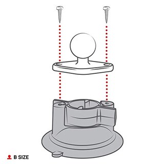 Foto 4 | Base Con Ventosa Ram Mounts Twist-lock Composite - Venta Internacional.