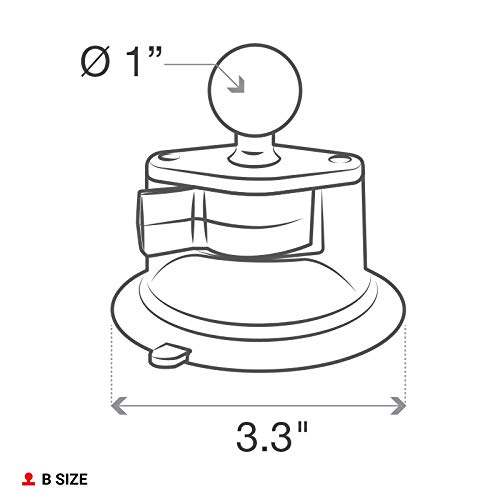 Foto 7 pulgar | Base Con Ventosa Ram Mounts Twist-lock Composite - Venta Internacional.
