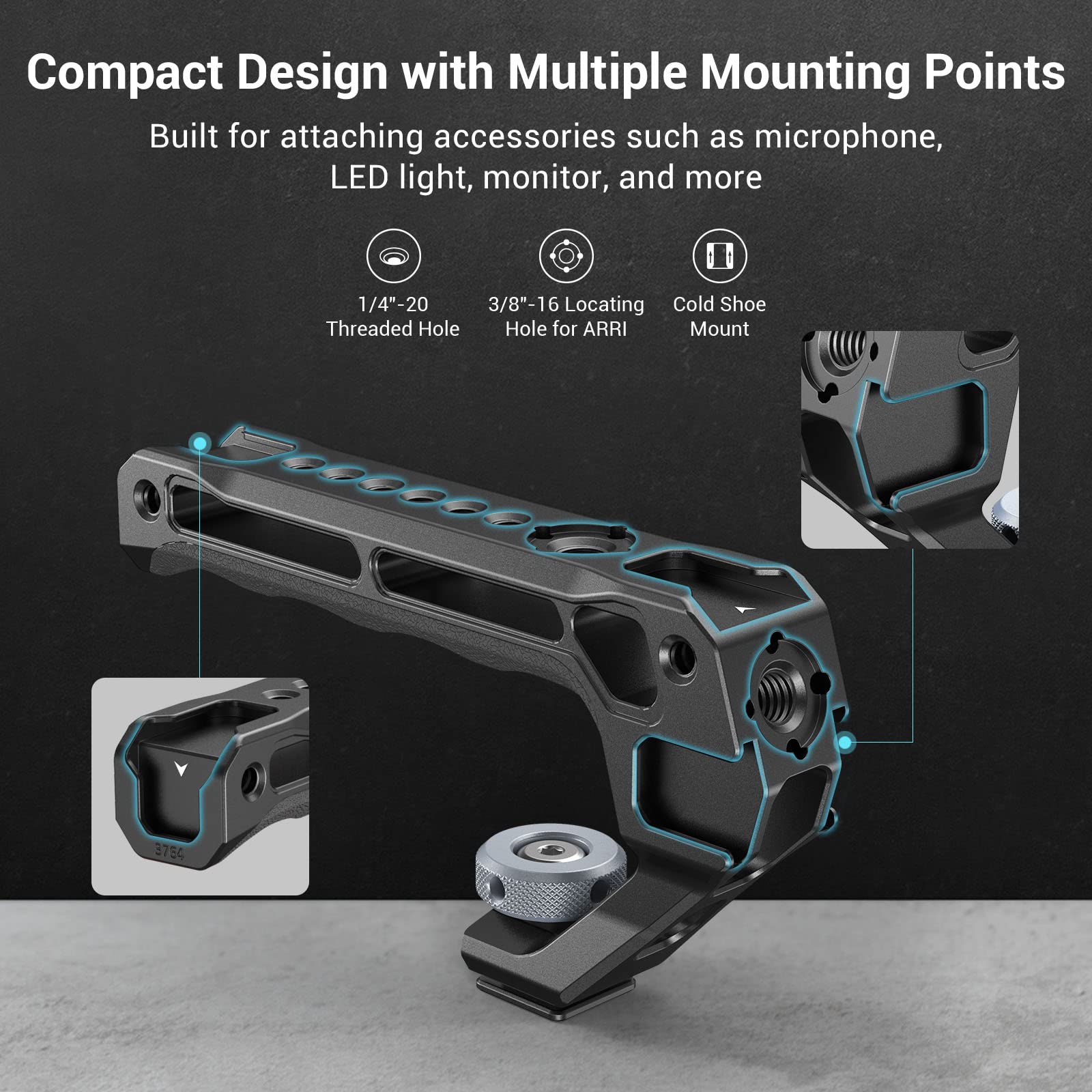 Foto 5 pulgar | Zapato Frío Ligero Smallrig Con Asa Superior Para Cámara Réflex Digital - Venta Internacional.