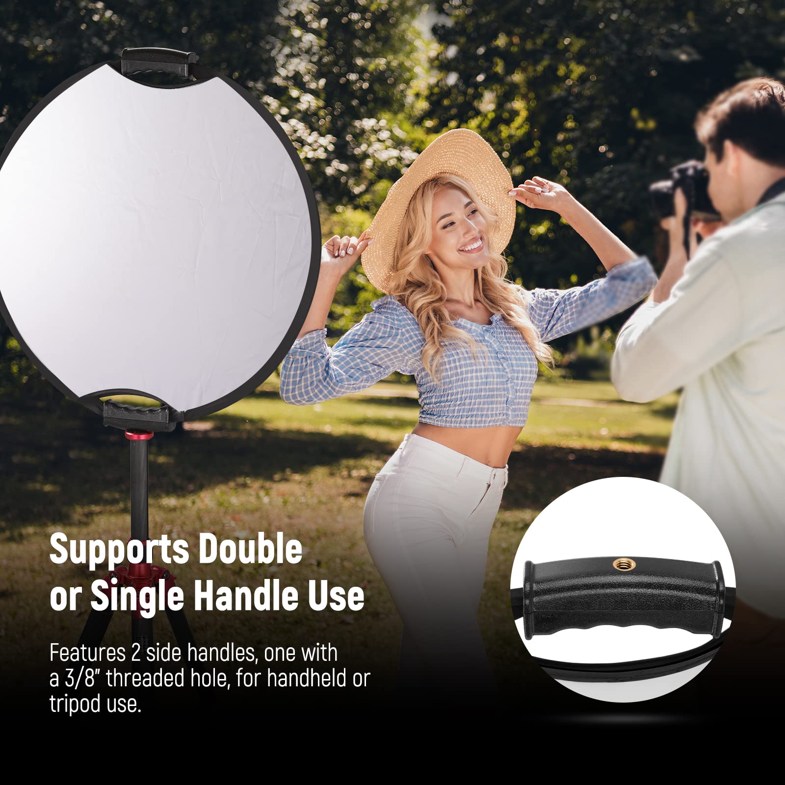 Foto 4 pulgar | Reflector Neewer Rf-56ii 22/56 Cm Con Mango 5 En 1 - Venta Internacional.