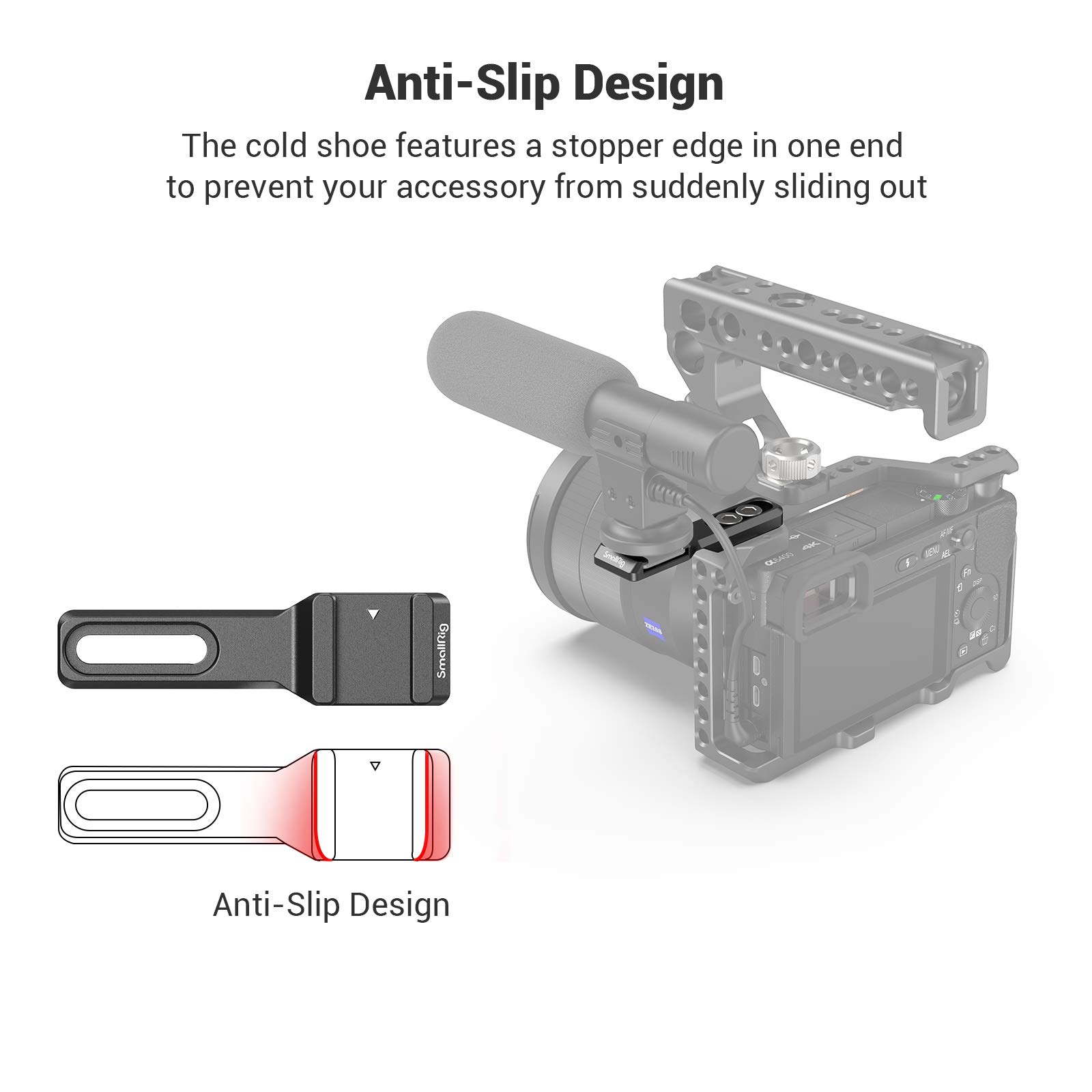 Foto 4 pulgar | Cold Shoe Extension Smallrig 2879 Para Micrófono Y Cámara - Venta Internacional.