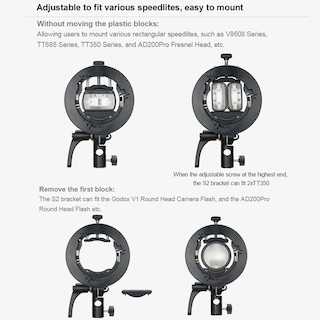 Foto 3 | Soporte Speedlite S-type Bowens Para Flashes Godox - Venta Internacional.