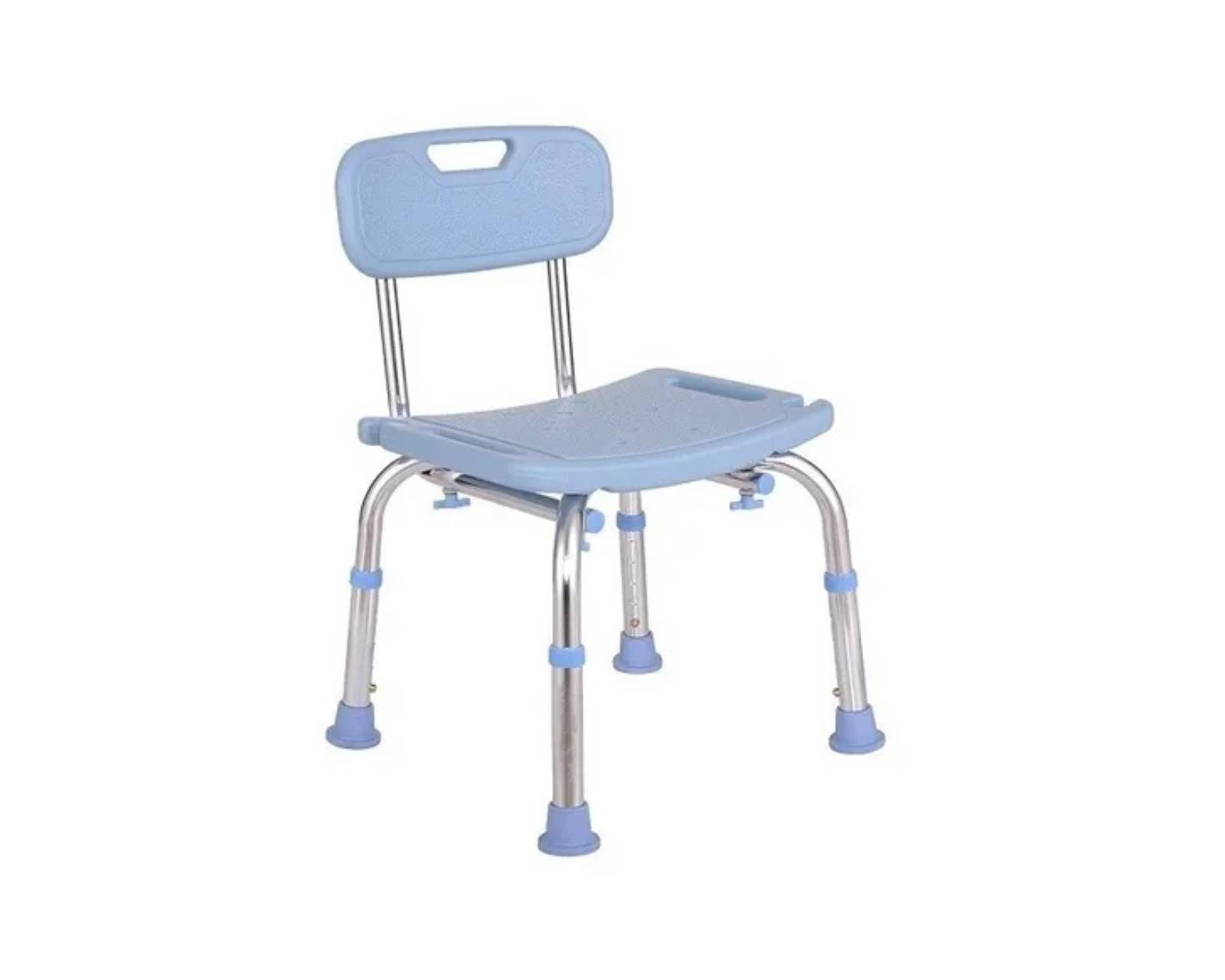 Silla Banco Ducha Rider 6602-a color Azul con Altura Ajustable