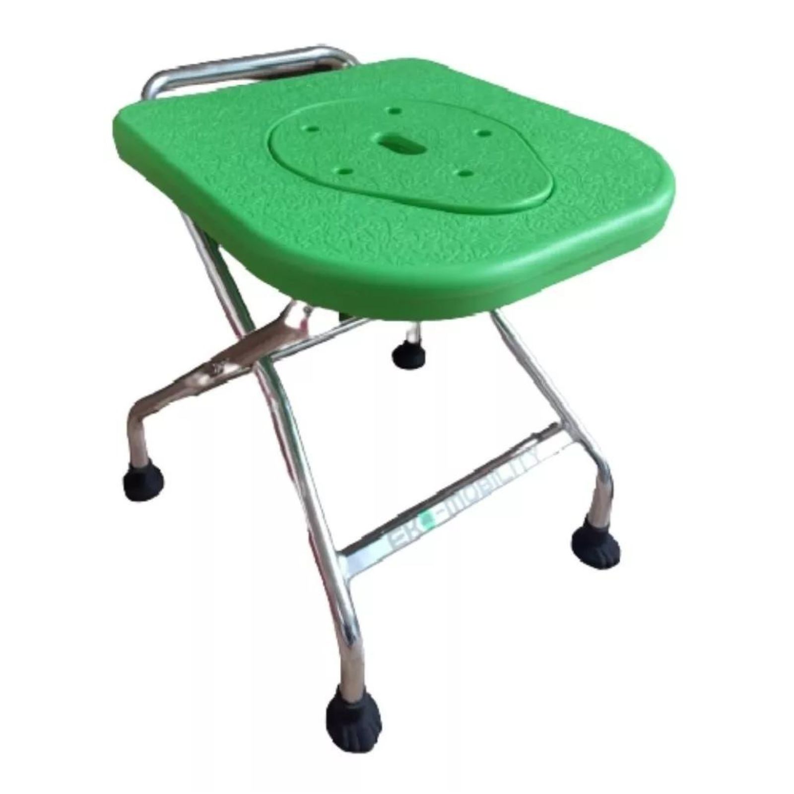 Banco Silla Comodo Ducha Aluminio Verde De Lujo