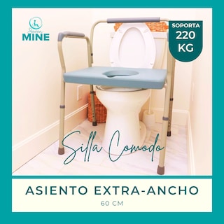 Foto 2 | Silla Comodo Bariátrica Asiento Extraancho Soporta 220 Kg: Diseñada Para Personas Con Soprepeso