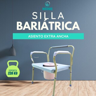 Foto 4 | Silla Comodo Bariátrica Asiento Extraancho Soporta 220 Kg: Diseñada Para Personas Con Soprepeso