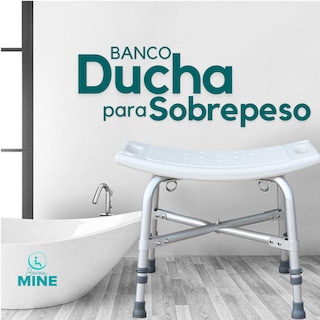 Foto 5 | Banco Para Baño Bariátrica Soporta 180kg Para Sobrepeso| Reforzado