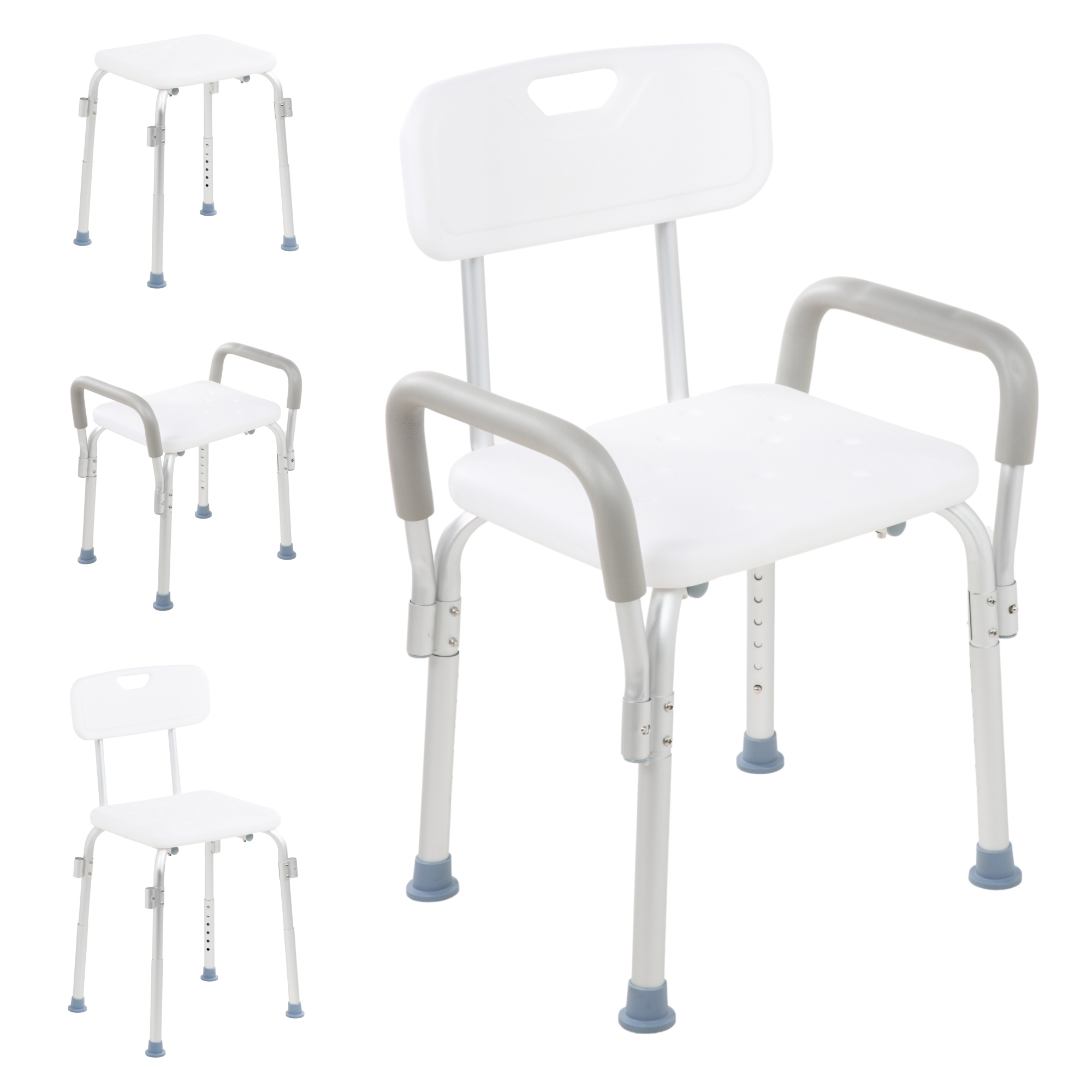 Silla De Baño Ducha Discapacitados Ajustable Respaldo Adulto