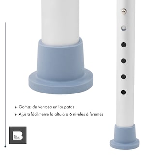 Foto 5 | Silla De Baño Ducha Discapacitados Ajustable Respaldo Adulto