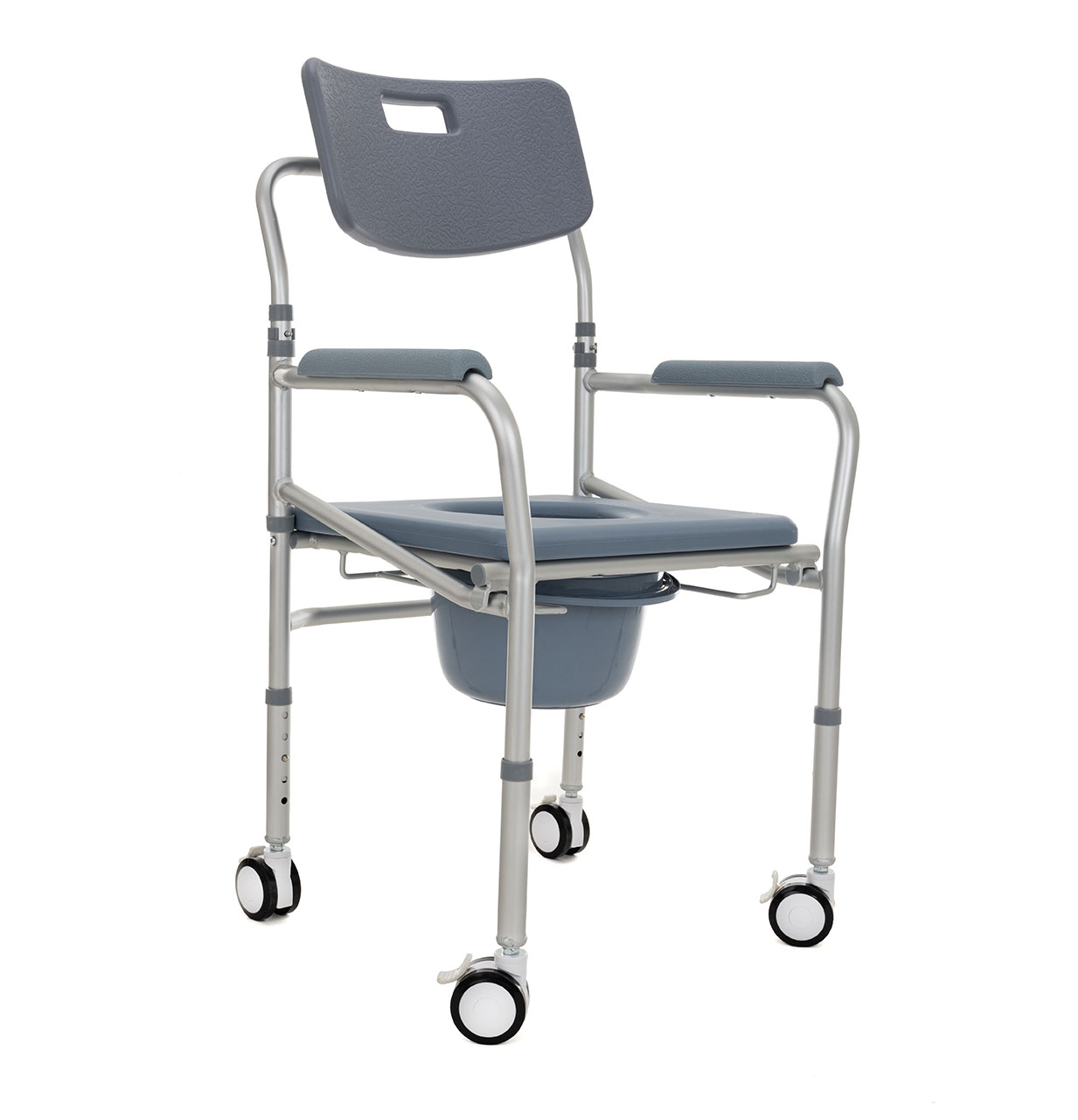 Silla para Ducha 3 en 1  Hilphy Medical Gris de Aluminio